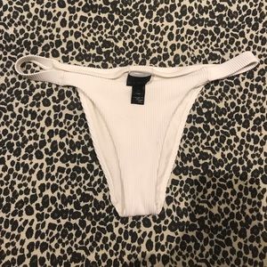 White Ribbed Bottoms L.A Hearts